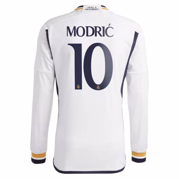 MAILLOT REAL MADRID DOMICILE MODRIC MANCHES LONGUES 2023-2024