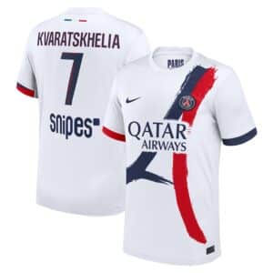 MAILLOT PSG EXTERIEUR KVARATSKHELIA 2024-2025